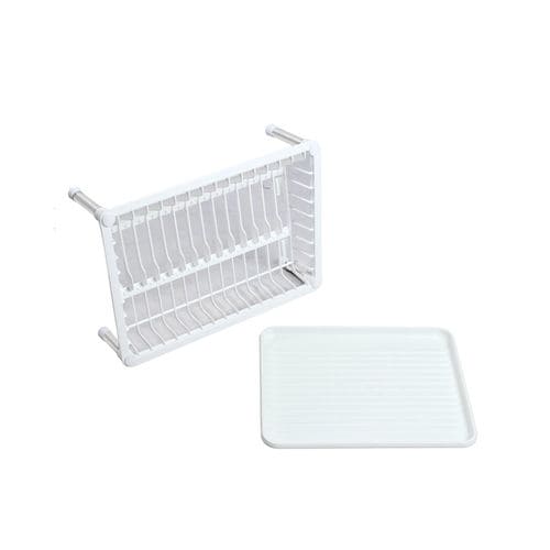 White Cloud Dish Drainer Rack, 3 In 1 Kitchen Sink Drying Rack, Washing Holder Basket Organizer With Tray, Multifunction Dish Rack, New Utensils Cutlery Organizer White Cloud Dish Drainer Rack, 3 In 1 Kitchen Sink Drying Rack, Washing Holder Basket Organizer With Tray, Multifunction Dish Rack, New Utensils Cutlery Organizer